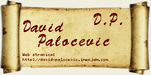 David Paločević vizit kartica